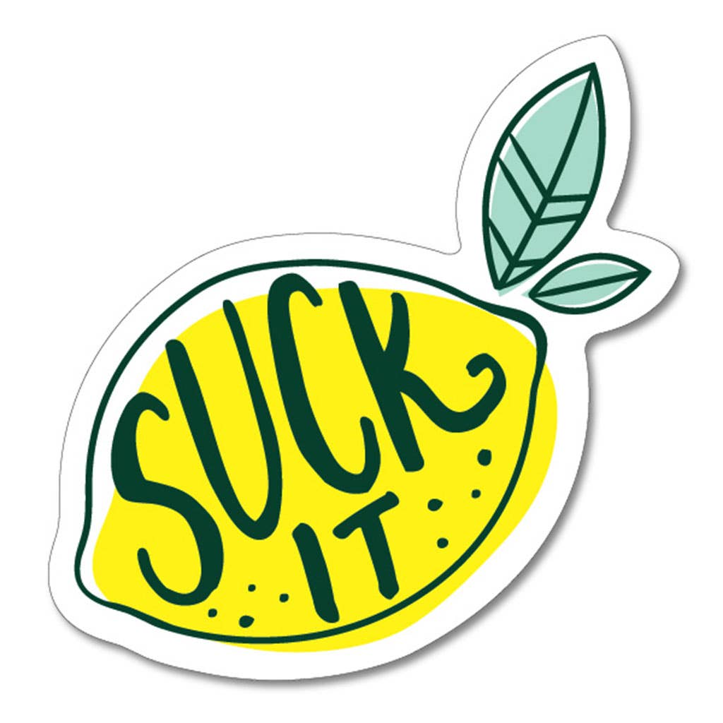 Suck It Lemon Sticker - HER Home Design Boutique